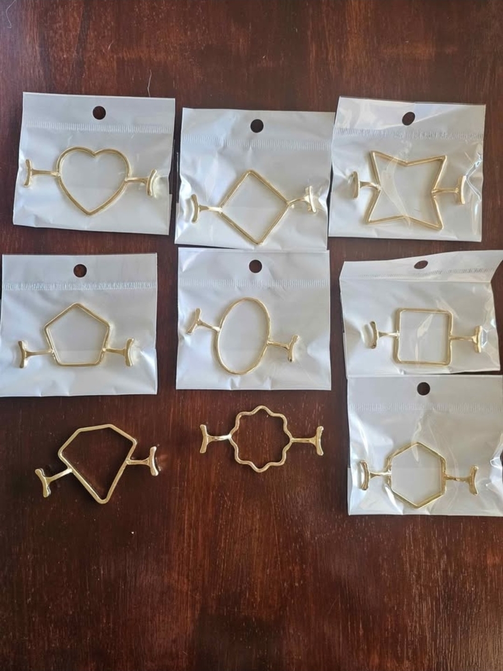 Gold Geometric Wax Seal Molds